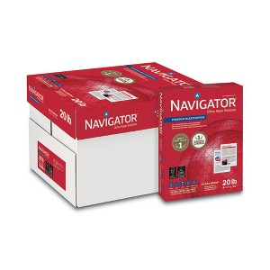 Navigator Premium Multipurpose Copy Paper, 97 Bright, 20 lb Bond Weight, 8.5 x 11, White, 500 Sheets/Ream, 10 Reams/Carton - 1 of 3