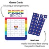 Big Dot of Happiness Love is Love - Pride - Bar Bingo Cards and Markers - Rainbow Party Shaped Bingo Game - Set of 18 - 2 of 4