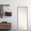 27" x 63" Eva Ambre Framed Full Length Floor/Leaner Mirror Gold - Amanti Art: Modern Polystyrene Rectangle Design - 4 of 4