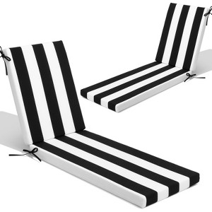 Crestlive Products Patio Outdoor Chaise Lounge Cushion Beige 2 PC - 1 of 4
