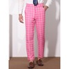 Lars Amadeus Men's Plaid Dress Classic Fit Formal Checked Trousers - 2 of 4