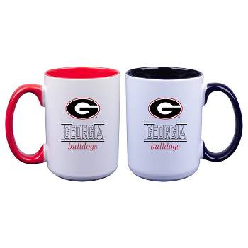 NCAA Georgia Bulldogs 16oz Home and Away Mug Set