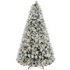 HOMCOM Prelit Artificial Christmas Tree with Clear Lights and Tips, Flocked Xmas Tree with Metal Stand for Home Office Holiday - 4 of 4