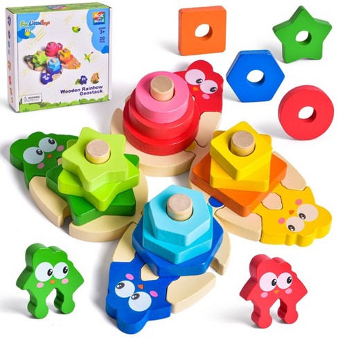 Fun Little Toys Wooden Sorting And Stacking Toy : Target