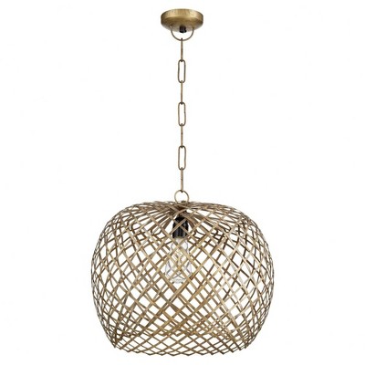Quorum Lighting 1 - Light Pendant in  Artisans Brass