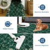 Flora Area Rug Washable Botanical Flower Living Room Rugs Non Slip Soft Low Pile Thin Indoor Bedroom Runners Floor Carpet - 4 of 4