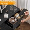 Jojoka 8-Drawer Dresser Chest with Premium Gold Accents – Versatile Wooden Storage Solution - 3 of 4