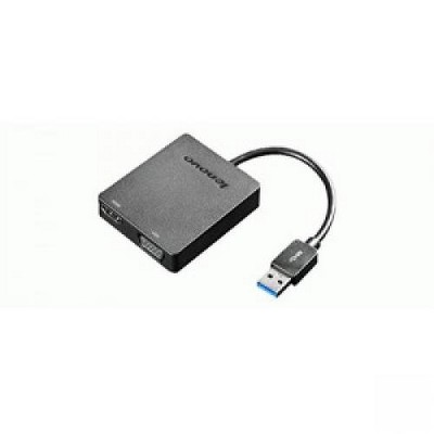 Lenovo Universal USB 3.0 to VGA/HDMI Adapter - 1 x HDMI VGA, 1 x HDMI