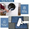 Acekool Washable Runner Rug 4x6: Non-Slip Geometric Carpet for Hallway, Living Room – Dark Blue, Foldable & Fast-Drying - 4 of 4
