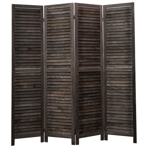 Legacy Decor Room Divider Full Length Wood Shutters Louver : Target