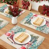 REGALWOVEN Placemats Set of 6 Linen Placemats, Washable Kitchen Table Mat, Seasonal Holiday Christmas Place Mats for Party - 2 of 4