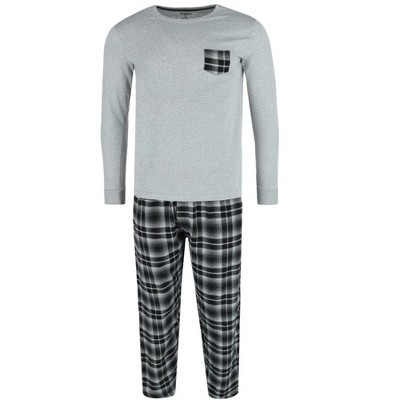 Outdoor Life Men's Long Sleeve and Flannel Pant Pajama Set