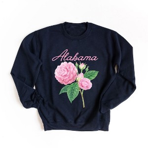 Simply Sage Market Women's Graphic Sweatshirt Alabama Flower Colorful - 1 of 4