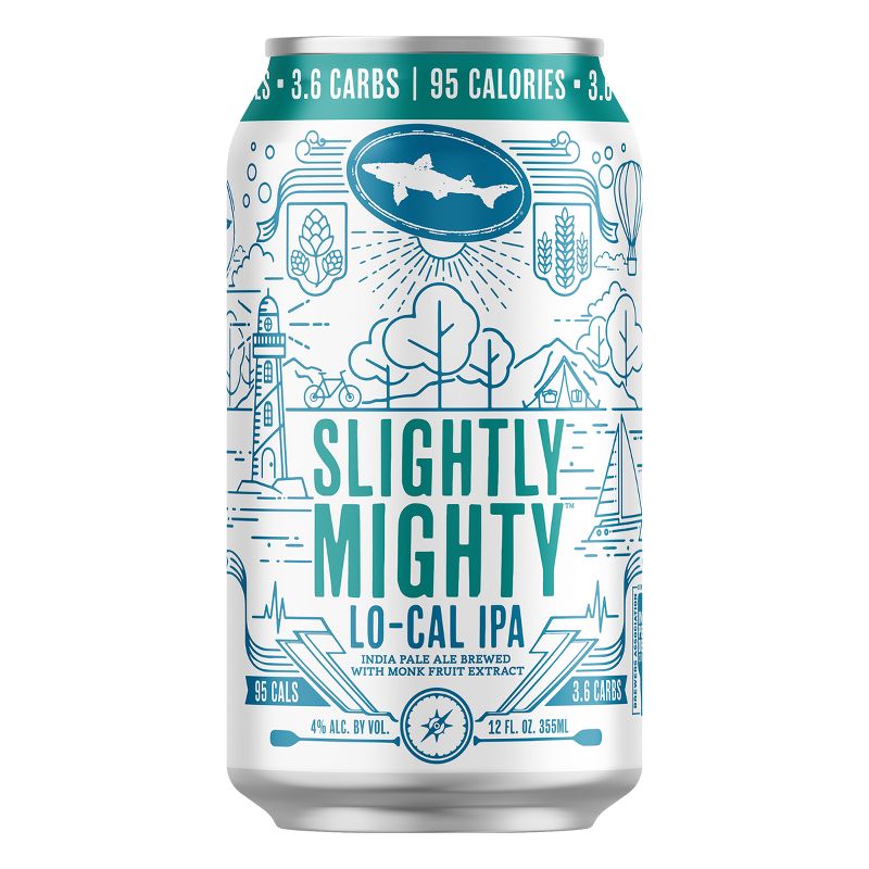 Dogfish Head Slightly Mighty Lo-Cal IPA Beer - 6pk/12 fl oz Cans, 3 of 10