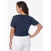 Jessica London Women's Plus Size Jewel-Neck Shrug - 3 of 4