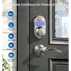Itopfox Keyless Entry Door Lock with 2 Lever Handles - Electronic Keypad Deadbolt, Auto Lock, Backlit & Easy Install Design, Front Door Handle Set - 4 of 4