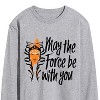 Men's - Star Wars - May The Force Be With You Long Sleeve Graphic T-Shirt - 2 of 4