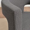 KINWELL 28" Wide Boucle Upholstered Square Armchair (Set of 2) - 3 of 4