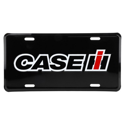 Case IH Agriculture Black License Plate 6 x 12