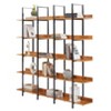 Maliang 5 Tier Bookshelf, Vintage Industrial Style Shelf, with MDF Board, - 4 of 4