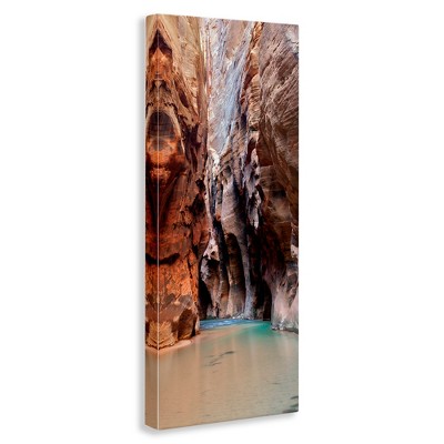 Zion National Park Cliffs Canvas Print Wall Art, 13" x 30"