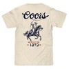 Made in the USA Coors Double Sided Cowboy T-Shirt - Natural Beige - 2 of 3