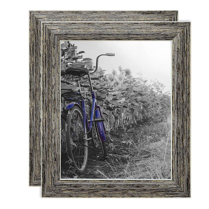 Americanflat 2 Pack Picture Frame with polished glass - Available in a variety of Sizes and Colors, 1 of 8