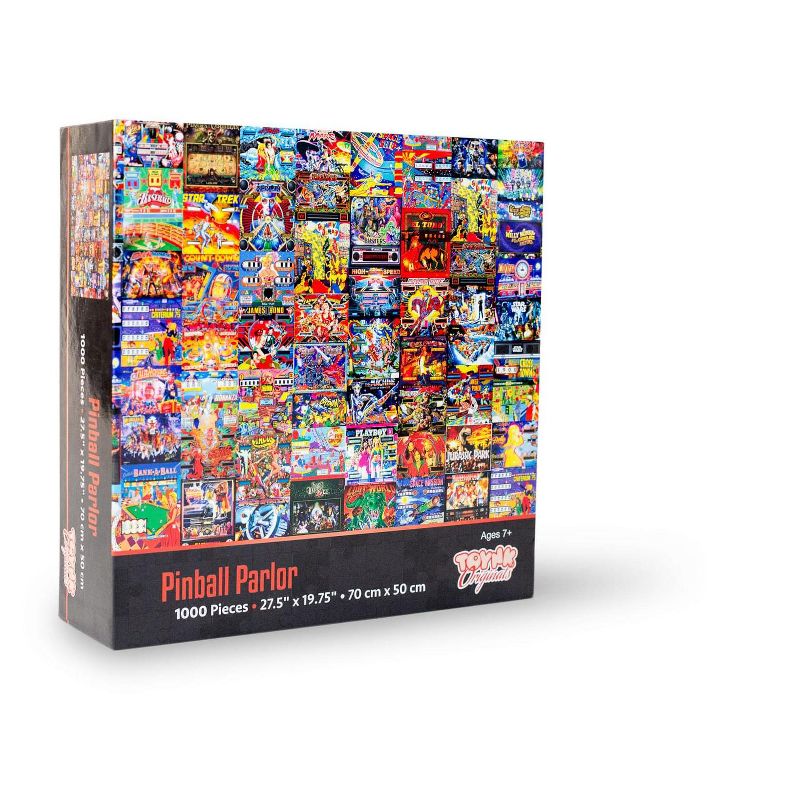Toynk Pinball Parlor Retro Arcade Puzzle | 1000 Piece Jigsaw Puzzle, 2 of 8