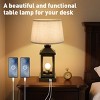 KWPZQEB Farmhouse Table Lamp Set of 2, Bedside Lamps with 3 Level Dimming & USB C+A Ports, Upgraded Touch Lamps for Living Room, Bedroom - 2 of 4