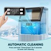 EUHOMY 150 Lbs./24H Ice Maker Undercounter, Household & Commercial, Self-cleaning, for Coffee Shop/Kitchen/Party/Bar, Stainless Steel, Silver - 4 of 4
