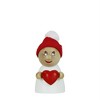 Steinbach Wooden Clumsy Mini Collection, Valentine with Red Heart and Fabric Beanie, Big Bobble - 2 of 4