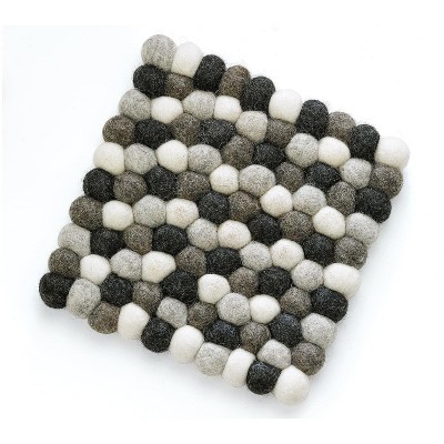 CILIO VIRGIN WOOL TRIVET "GRIGIO"