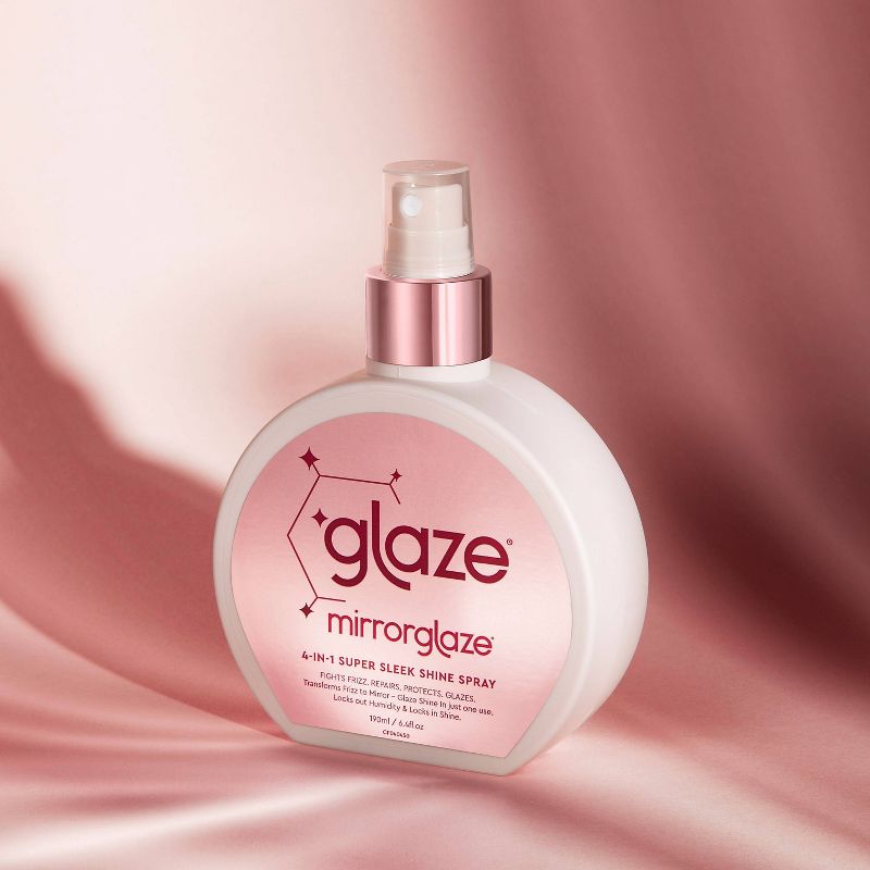 Glaze MirrorGlaze 4-in-1 Super Sleek Anti-Frizz Shine Spray with Heat Protector - 6.4 fl oz, 2 of 5