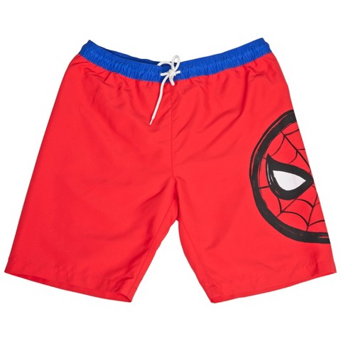 Spider-Man Mens Spider-Man Character Symbol Board Shorts - XLarge (40-42)