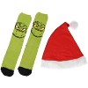 Seven Times Six Dr. Seuss The Grinch Men's 100% Grinch 4-Piece Lounge Sleep Gift Set - 4 of 4