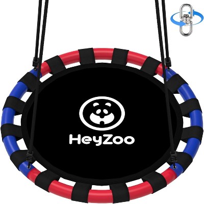 Hotraffy Saucer Swing, 40 Inch Swing Sets for Backyard and Outdoor Playground, 900lbs Weight Capacity, with 360 Degree Swivel, Gifts for Kids