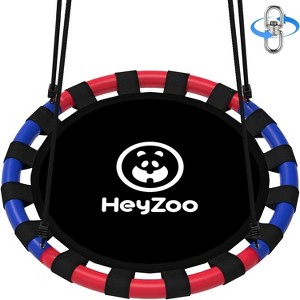 Hotraffy Saucer Swing, 40 Inch Swing Sets for Backyard and Outdoor Playground, 900lbs Weight Capacity, with 360 Degree Swivel, Gifts for Kids - 1 of 4