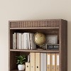 71" Tall Walnut Bookshelf,5 Tier Wooden Book Shelf，Free Standing Farmhouse Bookcase with Open Display Storage,Vintage Bookshelves for Office - 4 of 4