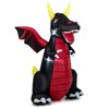 Tangkula 8 FT Tall Halloween Inflatable Dragon Indoor Outdoor Blow up Decoration w/Wing Tail, Bright Internal Lights Giant Animated Dragon - 2 of 4