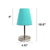 Creekwood Home 10.5" Iconic Mini Sand Nickel Table Lamp - 3 of 4