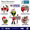 Greetings Earthlings Alien Ornament, Unique UFO Christmas Decor| OrnamentallyYou - 3 of 4