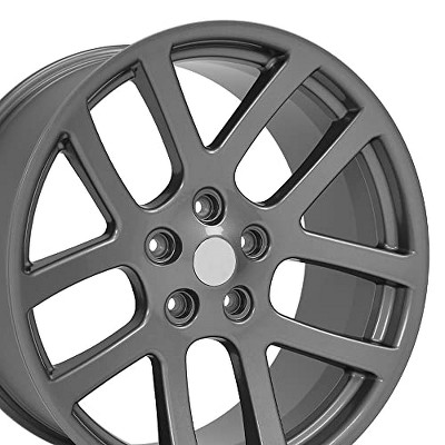 OE Wheels DG51 22 Inch Rim Fits Ram SRT Style 5x139.7 22x10 Gloss Gunmetal - Hollander 2223 (1)