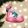 Old World Christmas Blown Glass Ornament for Christmas Tree, Pool Float Snowman - 2 of 4