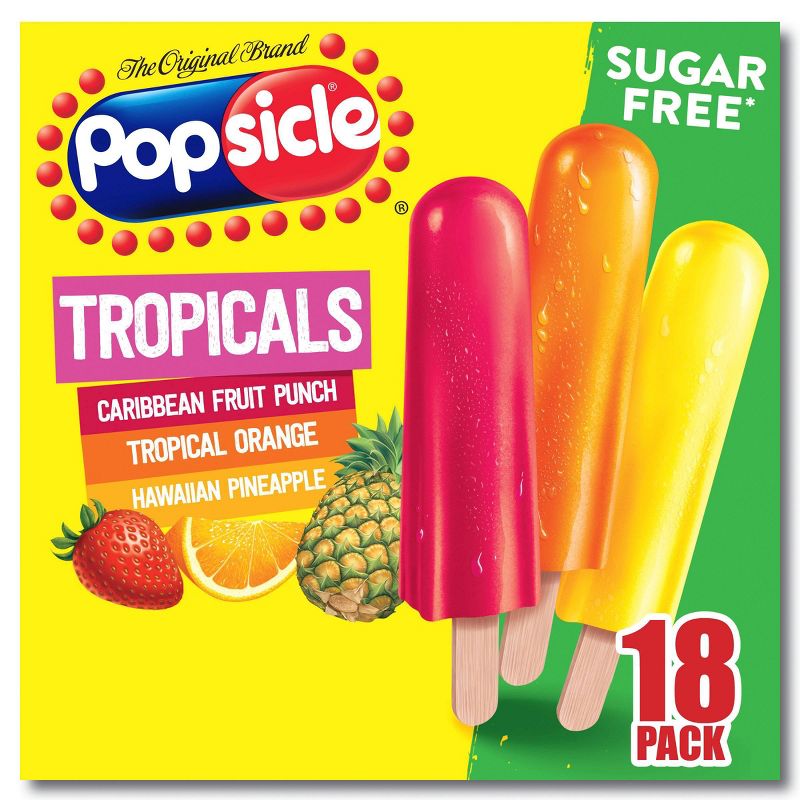 Popsicle Sugar Free Tropicals Ice Pops - 18pk, 1 of 16