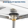 Commercial Stainless Steel Utility Sink Freestanding Single Bowl with Pull-Down Hot & Cold Faucet, Built-In Washboard, Indoor & Outdoor Use - 4 of 4