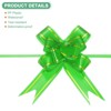 Unique Bargains Plastic Gold Edge PP Plastic Glossy Appearance Gift Wrap Satin Pull Bows 200 Count - 2 of 4