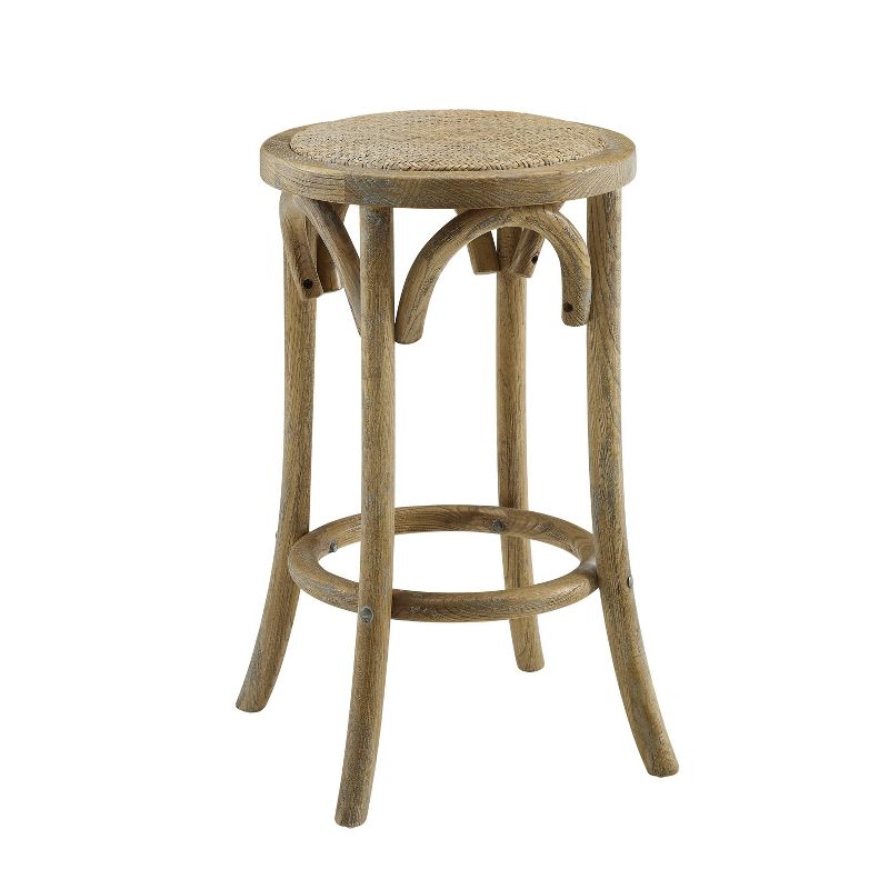 Rae Ratten Seat Backless Counter Height Barstool - Linon, 1 of 18