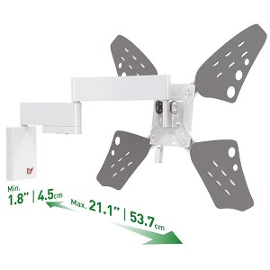 Barkan 32" - 70" Slim Full Motion TV Wall Mount - Extension, Swivel & Tilt - 1 of 4
