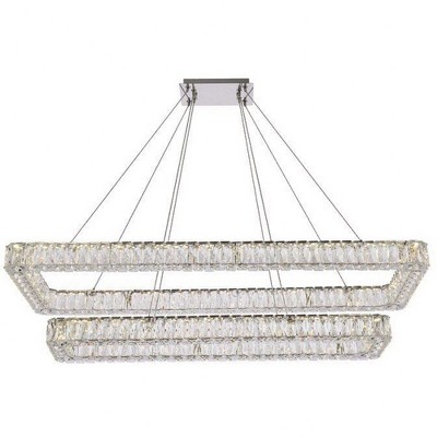 Elegant Lighting Monroe 2 - Light Pendant in  Chrome