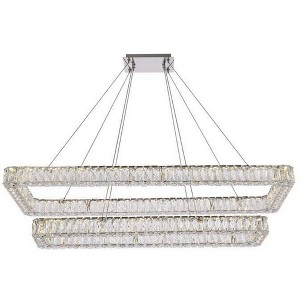 Elegant Lighting Monroe 2 - Light Pendant in  Chrome - 1 of 4